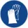 Symbol: Handschuhe tragen